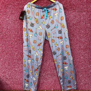 Sailor Moon-Themed Graphic Print Pajama Pants XL